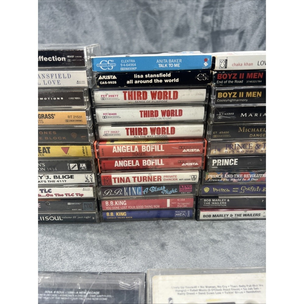 Vintage Cassette Tapes Lot of 35 Prince Micheal Jackson TLC R&B Soul 90s Music - Picture 4 of 16